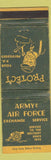 Matchbook Cover - Army Air Force PX Exchange WORN
