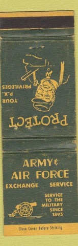Matchbook Cover - Army Air Force PX Exchange WORN