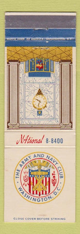 Matchbook Cover - Army and Navy Club Washington DC