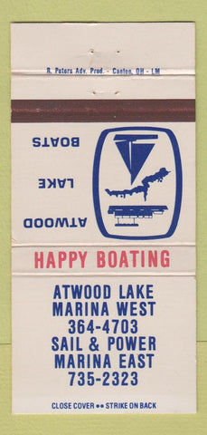 Matchbook Cover - Atwood Lake Marina ERST 30 Strike