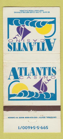 Matchbook Cover - Atlantis Casino St Maartin WORN 30 Strike