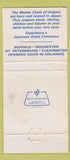 Matchbook Cover - Arigato Japanese Steak Buffalo Rochester WORN 30 Strike