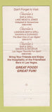 Matchbook Cover - Arizona Charlie's Casino Las Vegas NV 30 Strike