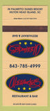 Matchbook Cover - Alexander's Restaurant Bar Hilton Head Island SC 30 Strike