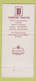 Matchbook Cover - Writers' Manor Hotel Denver Colorado 30 Strike