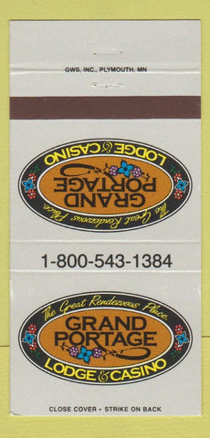 Matchbook Cover - Grand Portage Lodge Casino 30 Strike