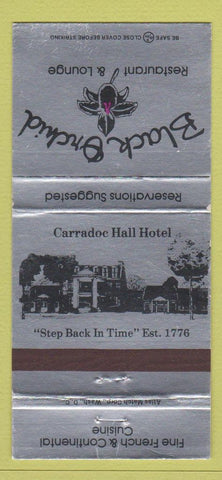 Matchbook Cover - Black Orchid Annadale VA Leesburg 30 Strike