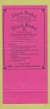 Matchbook Cover - Black Orchid Annadale VA Leesburg 30 Strike