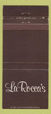 Matchbook Cover - La Rocca's Florissant MO 30 Strike
