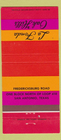 Matchbook Cover - La Fonda Oak Hills San Antonio TX 30 Strike