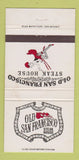 Matchbook Cover - Old San Francisco San Antonio Houston Dallas TX WEAR 30 Strike