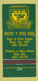 Matchbook Cover - Puffer Belly Restaurant Kent OH 30 Strike