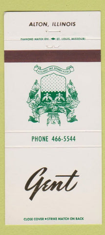 Matchbook Cover - Gent Alton IL 30 Strike
