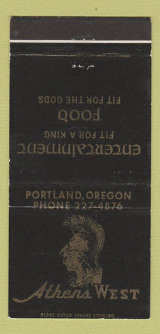 Matchbook Cover - Athens West Portland OR WEAR 30 Strike