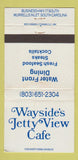 Matchbook Cover - Wayside's Jetty View Face Murrells Inlet SC WORN 30 Strike
