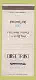 Matchbook Cover - First Trust Bank Syracuse NY 1969 WEAR 30 Strike