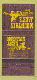 Matchbook Cover - Mountain Jack's Lafayette IN CA Lansing MI 30 Strike