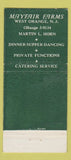 Matchbook Cover - Mayfair Farms Restaurant West Orange NJ 30 Stick