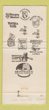 Matchbook Cover - Boar's Head Restaurants CHAIN  30 Strike