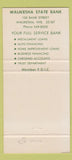 Matchbook Cover - Waukesha State Bank WI 30 Strike