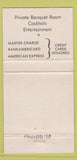 Matchbook Cover - Paulos Steak Tucson AZ WEAR 30 Strike
