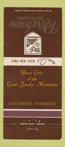 Matchbook Cover - Riverhouse Motor Lodge Gatlinburg TN 30 Strike