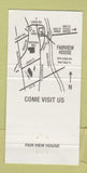 Matchbook Cover - Fair View House West Catasauqua PA pizza 30 Strike