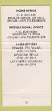 Matchbook Cover - Knight Industries Gas Compressors Broken Arrow OK 30 Strike