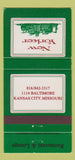 Matchbook Cover - New Yorker Restaurant Kansas City MO 30 Strike