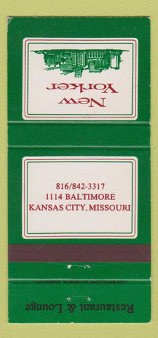 Matchbook Cover - New Yorker Restaurant Kansas City MO 30 Strike