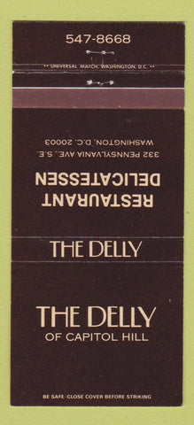 Matchbook Cover - The Delly of Capitol Hill Washington DC 30 Strike