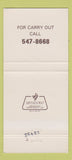Matchbook Cover - The Delly of Capitol Hill Washington DC 30 Strike