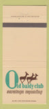 Matchbook Cover - Old Baldy Club Saratoga WY 30 Strike