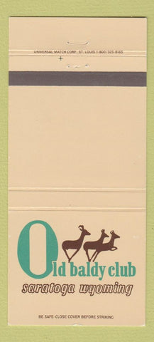 Matchbook Cover - Old Baldy Club Saratoga WY 30 Strike
