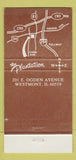 Matchbook Cover - The Plantation Restaurant Westmont IL 30 Strike