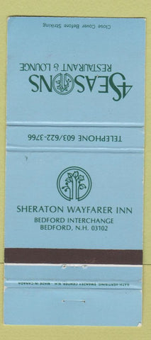 Matchbook Cover - 4 Seasons Restaurant Sheraton Bedford NH 30 Strike