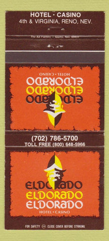 Matchbook Cover - Eldorado Hotel Casino Reno NV 30 Strike