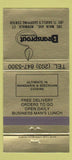 Matchbook Cover - Beansprout Restaurant Norwalk CT 30 Strike