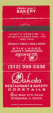 Matchbook Cover - Dakota Restaurant Bridgeview IL 30 Strike