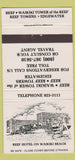 Matchbook Cover - Reef Hotel Waikiki Beach Hawaii 30 Strike