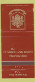 Matchbook Cover - Cumberland Room Sheraton Inn St Clairsville OH WORN 30 Strike