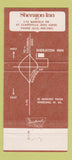 Matchbook Cover - Cumberland Room Sheraton Inn St Clairsville OH WORN 30 Strike