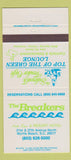 Matchbook Cover - Breakers Resort Hotel Myrtle Beach SC 30 Strike