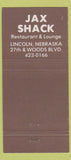 Matchbook Cover - Jax Shack Lincoln NE 30 Strike