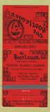 Matchbook Cover - Bootlegger Restaurant Las Vegas NV Italian 30 Strike