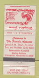 Matchbook Cover - Wright's Farm Restaurant Harrisville RI WORN 30 Strike