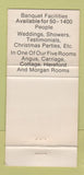 Matchbook Cover - Wright's Farm Restaurant Harrisville RI WORN 30 Strike
