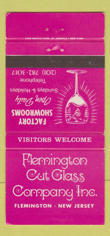 Matchbook Cover - Flemmington Cut Glass NJ WEAR 30 Strike