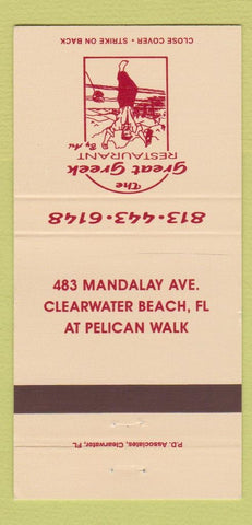 Matchbook Cover - Great Greek Restaurant Clearwater Beach FL 30 Strike