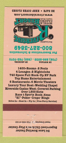 Matchbook Cover - Riverside Resort Hotel Casino Laughlin NV 30 Strike